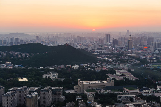 濟南日落