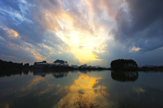 天空云彩 湖泊風(fēng)光
