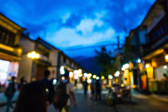 大理古城夜景