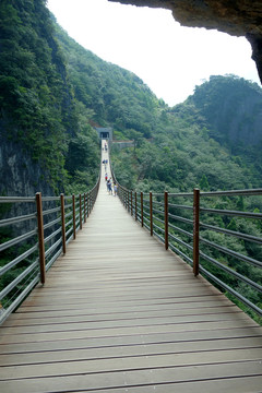 鐵索橋 天門洞 重慶武陵山