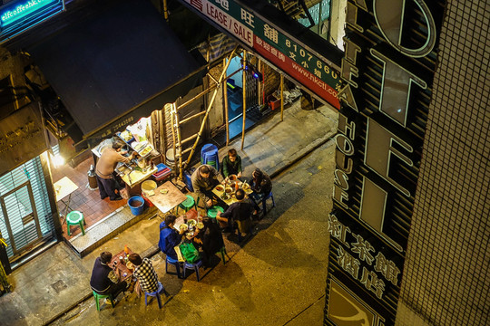 香港街頭大排檔