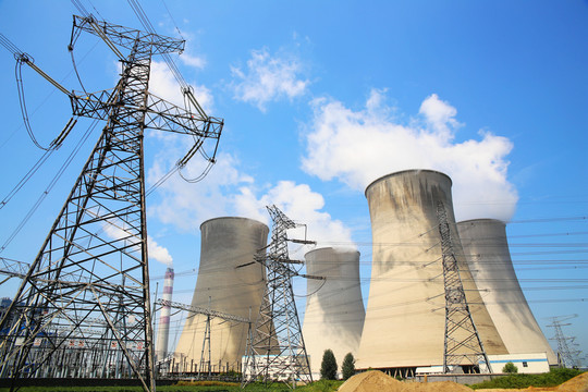 發(fā)電廠 高壓輸電塔 大圖