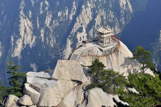 華山 鷂子翻身 下棋亭