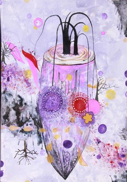 花卉家紡圖案花紋 朵花描稿設(shè)計