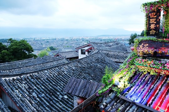 麗江古城夜色