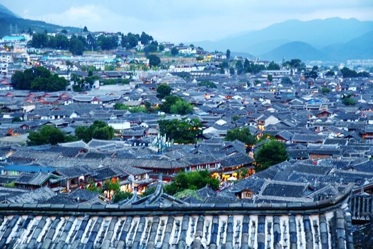 麗江古城黃昏