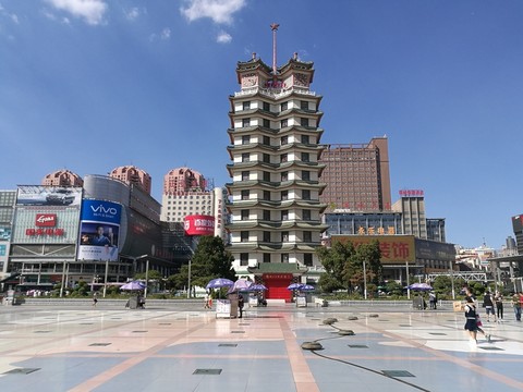 鄭州 二七廣場 地標(biāo) 二七塔