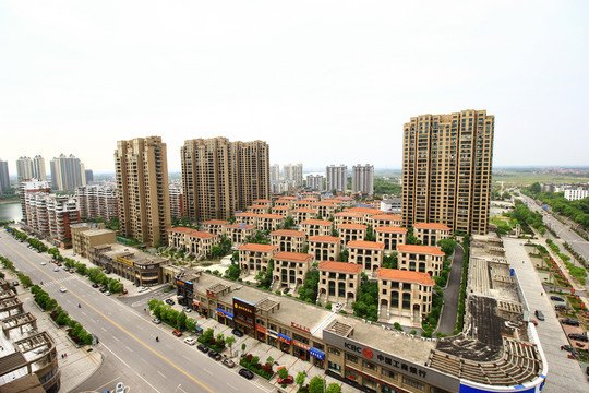 江西省鷹潭市鳥瞰圖