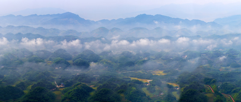 蜀南竹海村寨全景圖