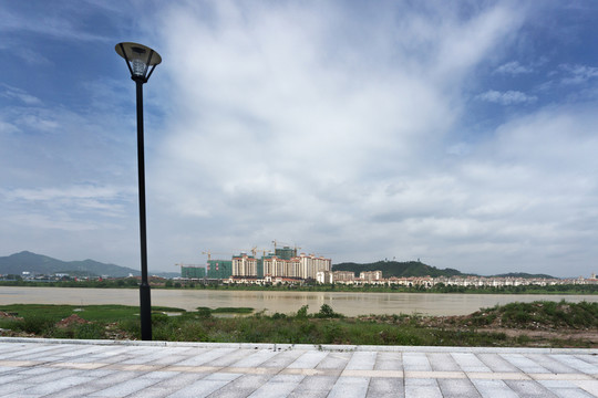 十里東岸江景房開發(fā)城市河源風(fēng)光