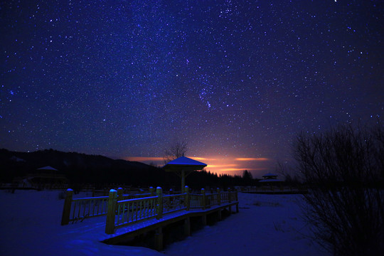 公園夜空
