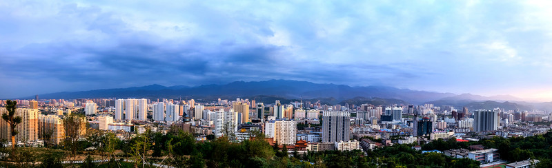 寶雞市全景圖