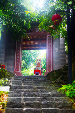 何仙姑家廟 古建筑 廟門