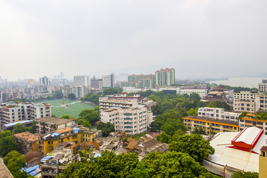 廣東省肇慶市肇慶鳥瞰圖