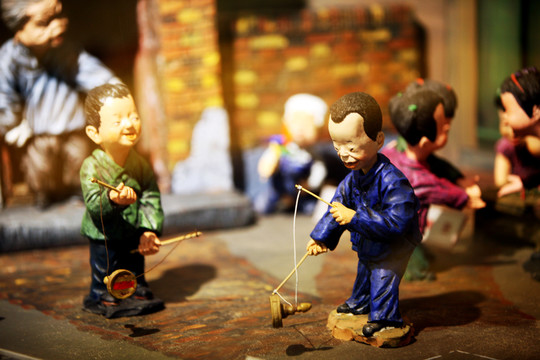 童年游戲 兒時(shí)記憶 抖空竹