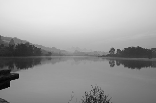 湖景 湖水