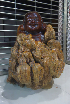 根雕彌勒佛 木雕彌勒佛