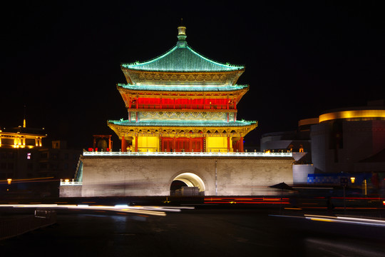 西安鐘樓夜景