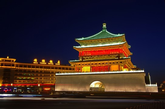 西安鐘樓夜景