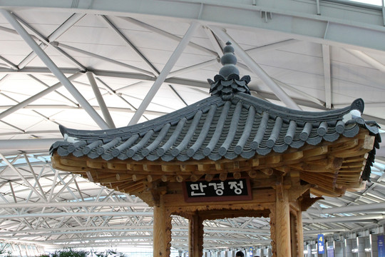 仁川機場內的仿古建筑