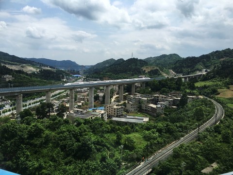 飛馳的高鐵