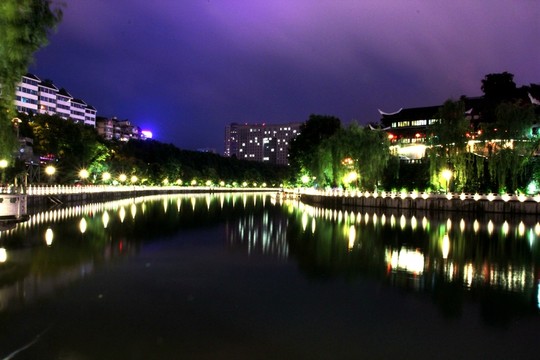 貴陽南明河燈光夜景