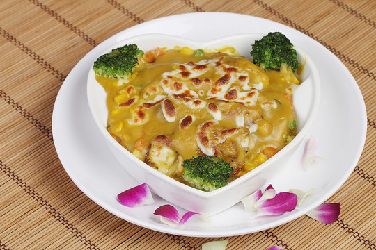 芝士焗咖喱雞飯
