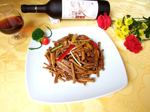 茶樹菇炒牛仔柳