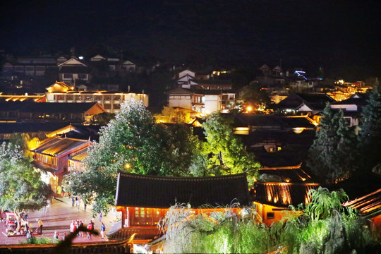 麗江古城夜景