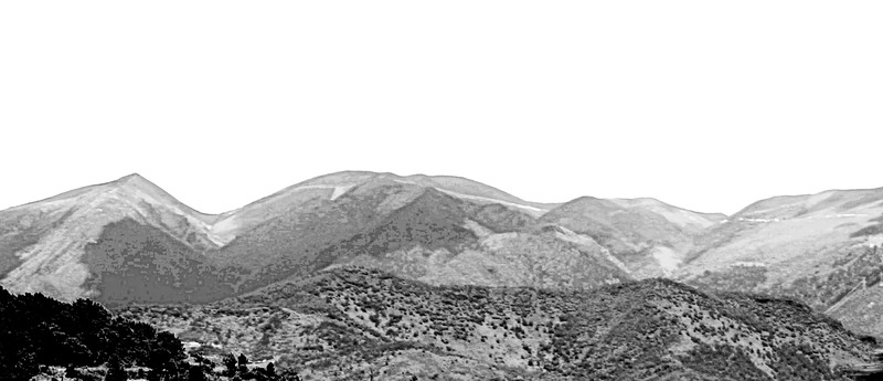 水墨山巒