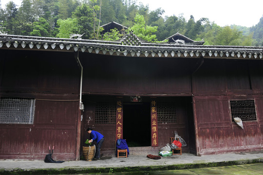 湖北恩施州土家族吊腳樓