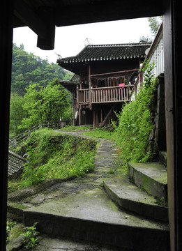 湖北恩施州土家族吊腳樓