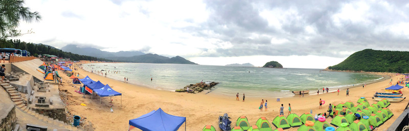 深圳西沖沙灘全景圖