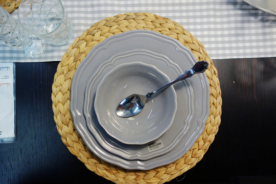 餐具俯拍