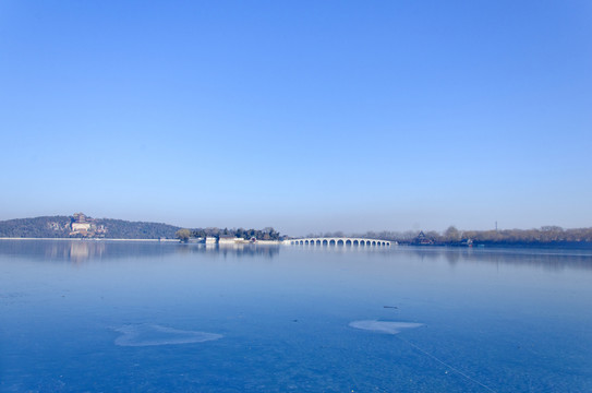 昆明湖冬景