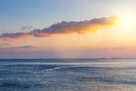 海景夕陽