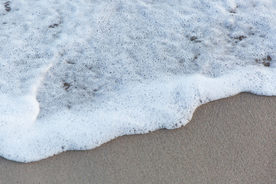 海浪和沙灘
