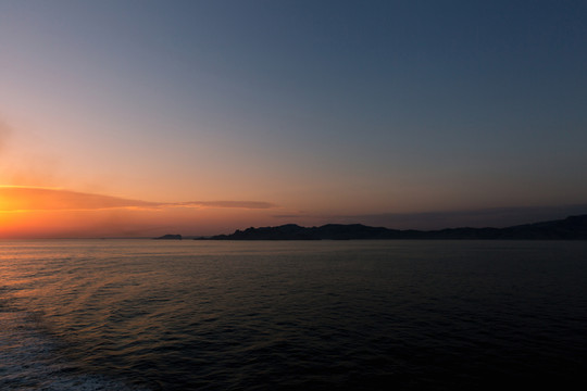 海上日落
