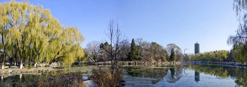 未名湖全景圖