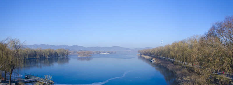 頤和園昆明湖全景圖
