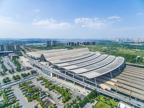 武漢高鐵火車站全景
