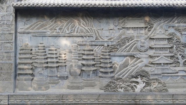 嵩山少林寺塔林浮雕