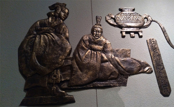 春秋戰(zhàn)國(guó)浮雕墻壁畫(huà)