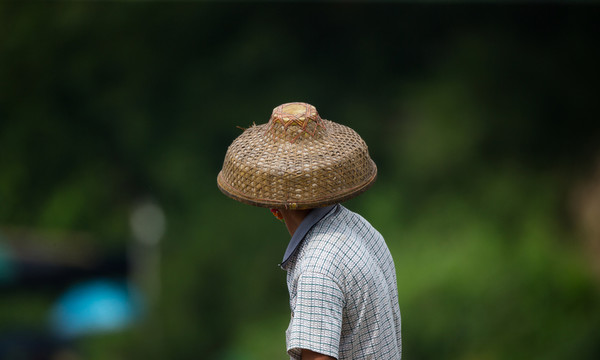 背影 帽子