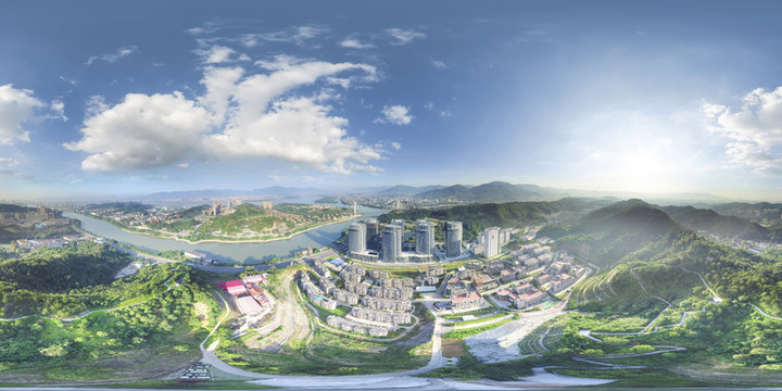福州軟件園后門航拍全景