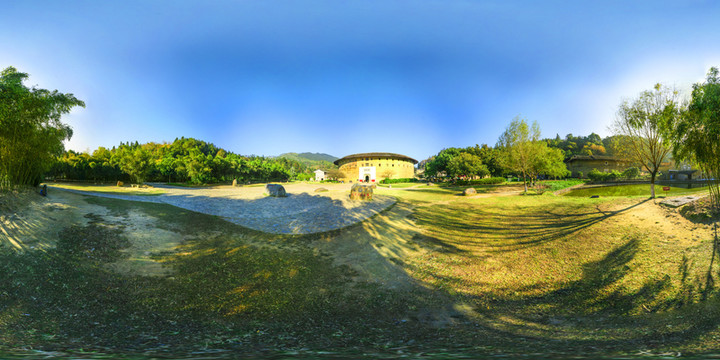 永定土樓振成樓全景圖
