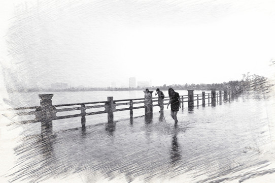 雨天素描