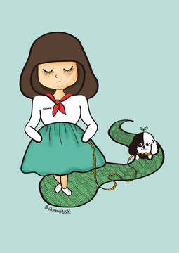 生活就像在遛狗