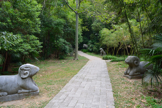 李杰墓石刻