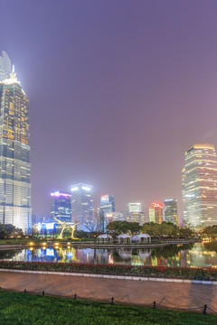上海陸家嘴夜景
